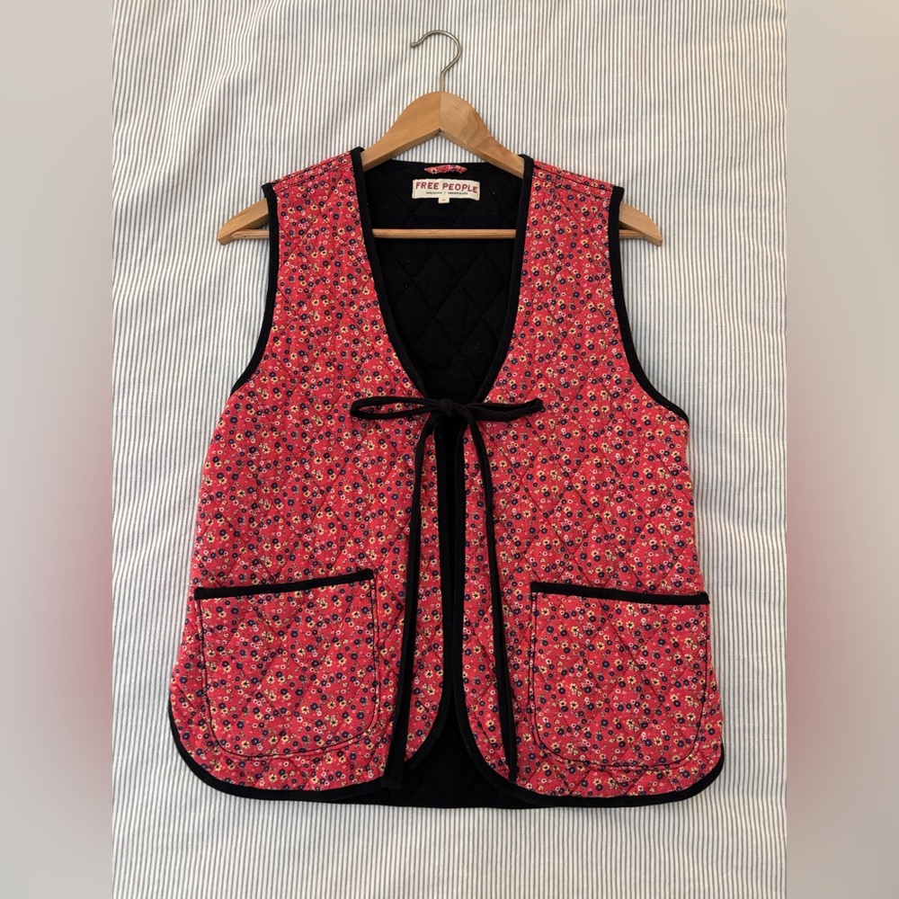 Free People | Quilted Floral Vest